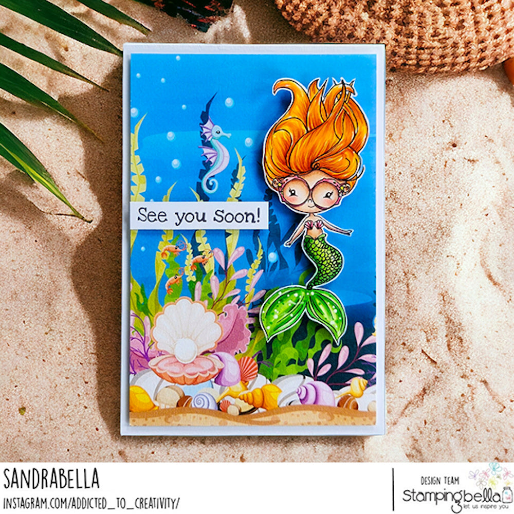 Stamping Bella Lunettes - Mermaid Cling Stamp kf1313