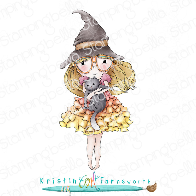 Stamping Bella Lunettes Witchy Cling Stamp kf1354 1