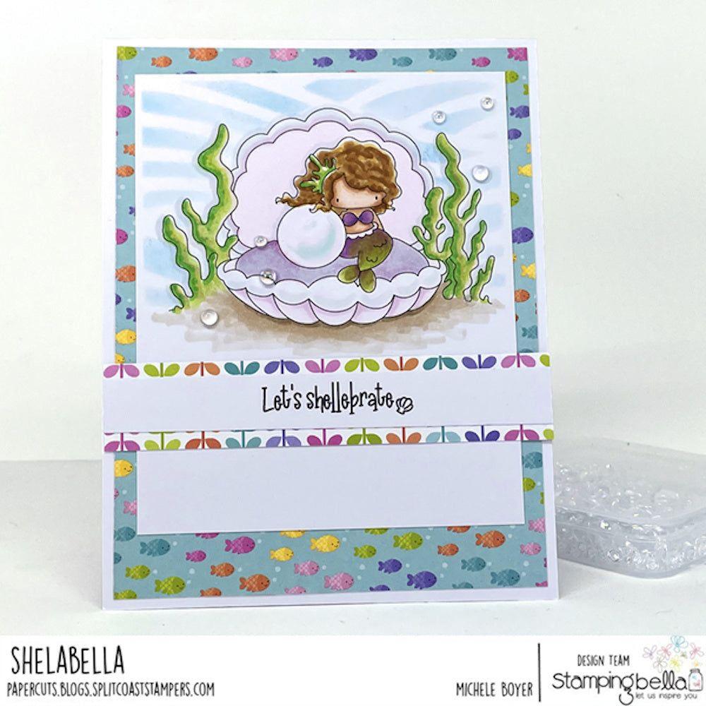 Stamping Bella Mermazing Sentiment Set Cling Stamps eb1323*