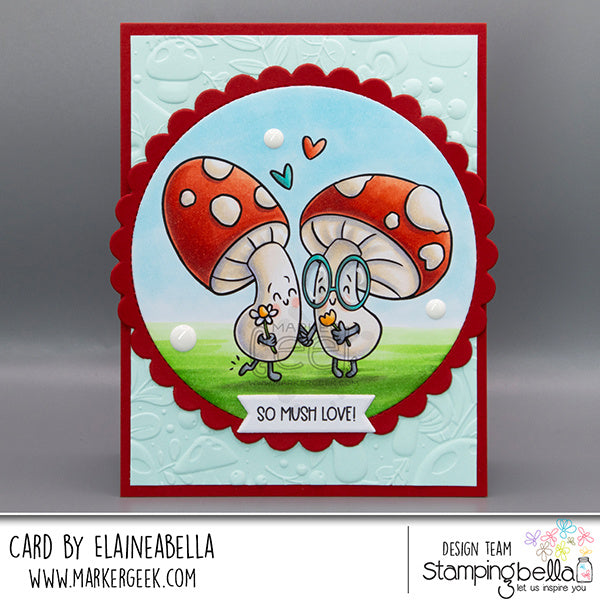 Stamping Bella Mushroom Besties Cling Stamps ag1441 mush
