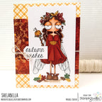 Stamping Bella Oddball Autumn Fairy Cling Stamp eb1424 autumn wishes