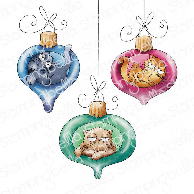 Stamping Bella Oddball Bauble Cats Cling Stamps eb1425
