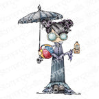 Stamping Bella Oddball Beach Girl Cling Stamp eb1391