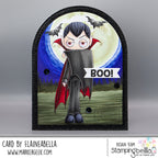 Stamping Bella Oddball Dracula Cling Stamps eb1426 boo