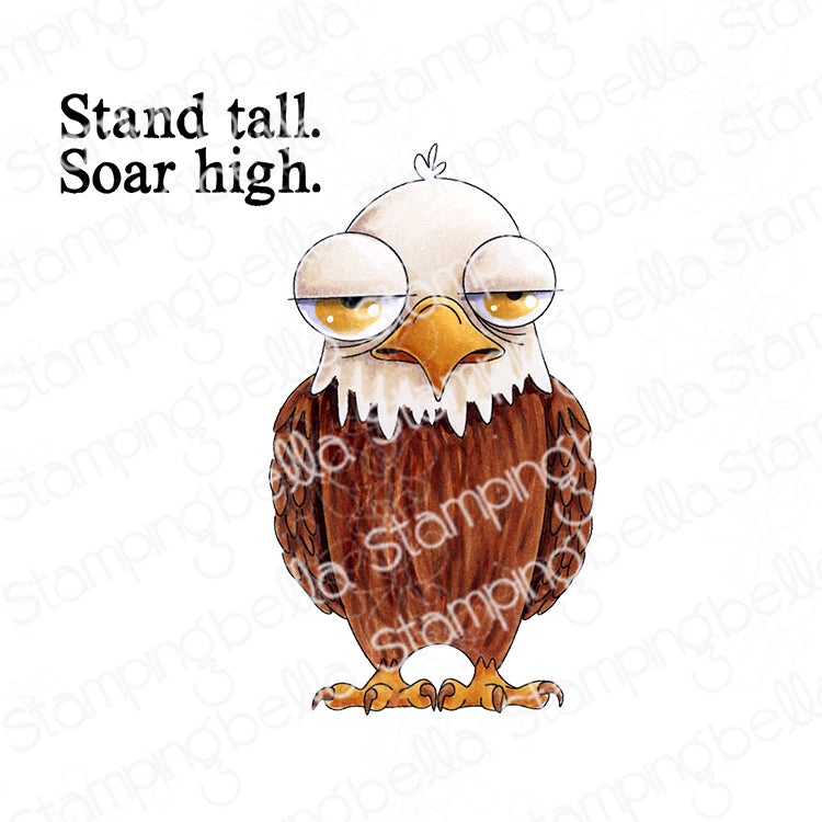 Stamping Bella Oddball Eagle Cling Stamps eb1480