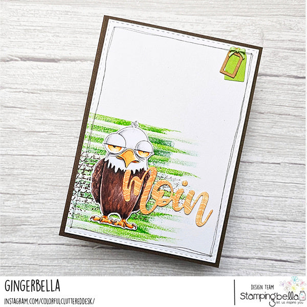 Stamping Bella Oddball Eagle Cling Stamps eb1480 gingerbella