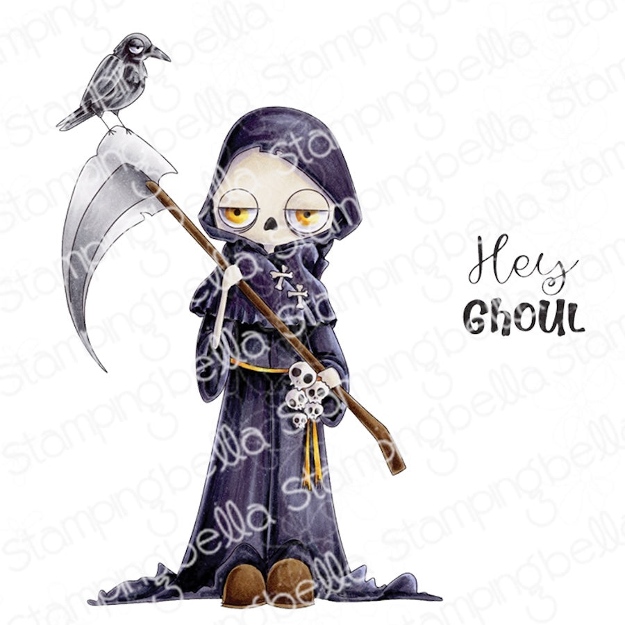 Stamping Bella Oddball Grim Reaper Cling Stamps eb1490