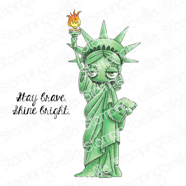 Stamping Bella Oddball Lady Liberty Cling Stamps eb1481