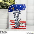 Stamping Bella Oddball Lady Liberty Cling Stamps eb1481 stay brave shine bright debrabella