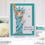 Stamping Bella Oddball Lady Liberty Cling Stamps eb1481 stay brave shine bright jennydixabella
