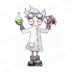 Stamping Bella Oddball Mad Scientist Cling Stamp eb1333