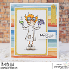 Stamping Bella Oddball Mad Scientist Cling Stamp eb1333 adventure