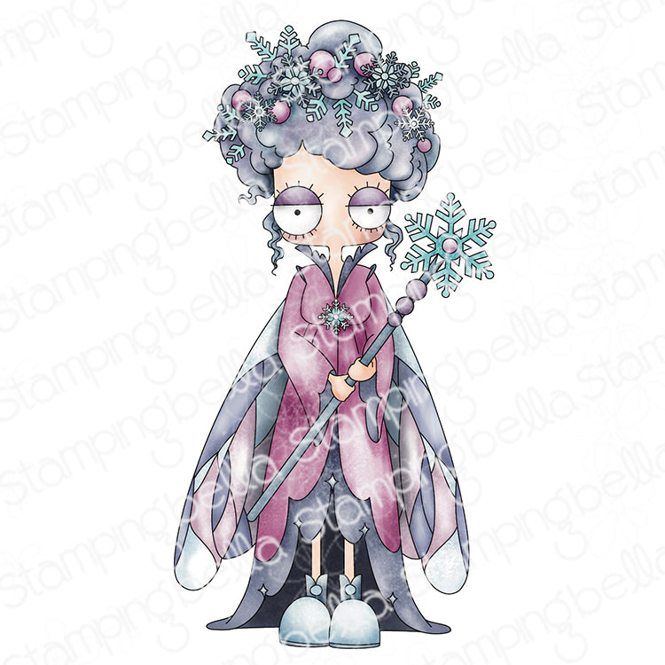 Stamping Bella Oddball Winter Fairy Cling Stamp eb1427
