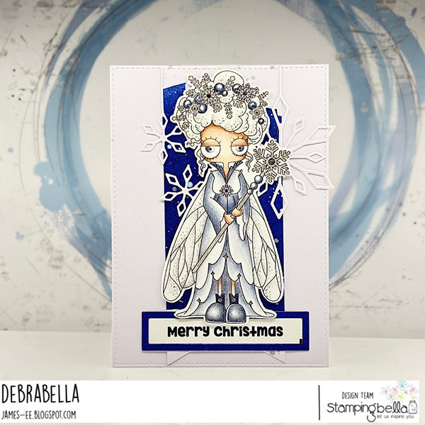 Stamping Bella Oddball Winter Fairy Cling Stamp eb1427 christmas