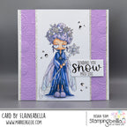 Stamping Bella Oddball Winter Fairy Cling Stamp eb1427 snow