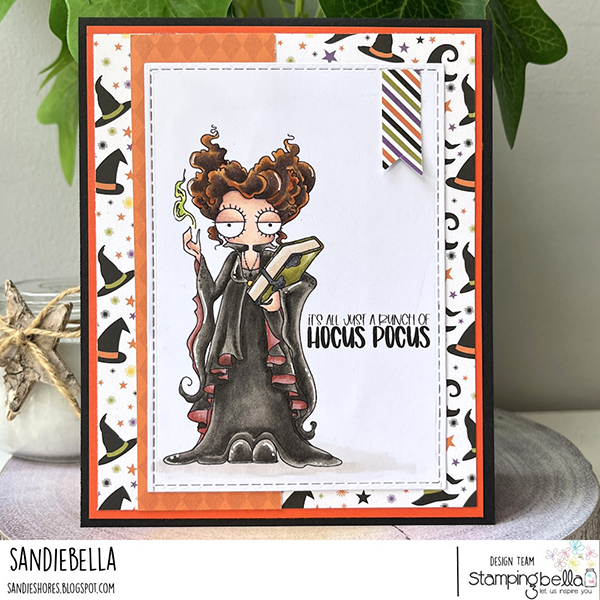 Stamping Bella Oddball Witchy Sistah 1 Cling Stamp eb1334 book