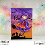 Stamping Bella Oddball Witchy Sistah 2 Cling Stamp eb1335 boo