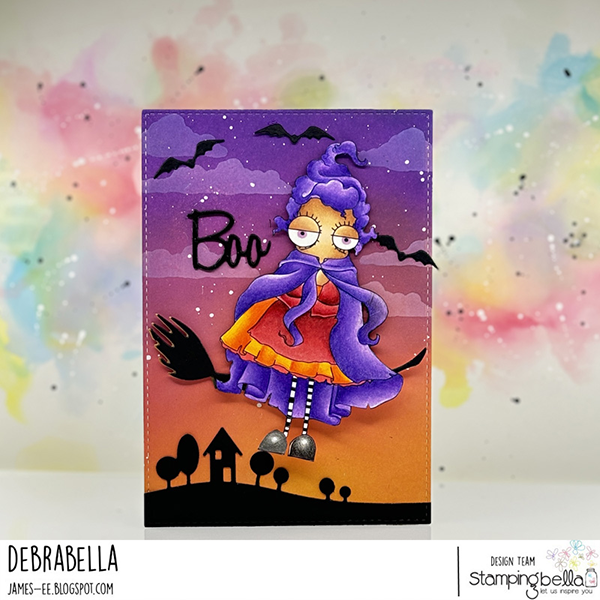 Stamping Bella Oddball Witchy Sistah 2 Cling Stamp eb1335 boo