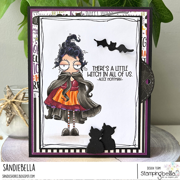 Stamping Bella Oddball Witchy Sistah 2 Cling Stamp eb1335 cats