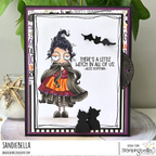 Stamping Bella Oddball Witchy Sistah 2 Cling Stamp eb1335 cats