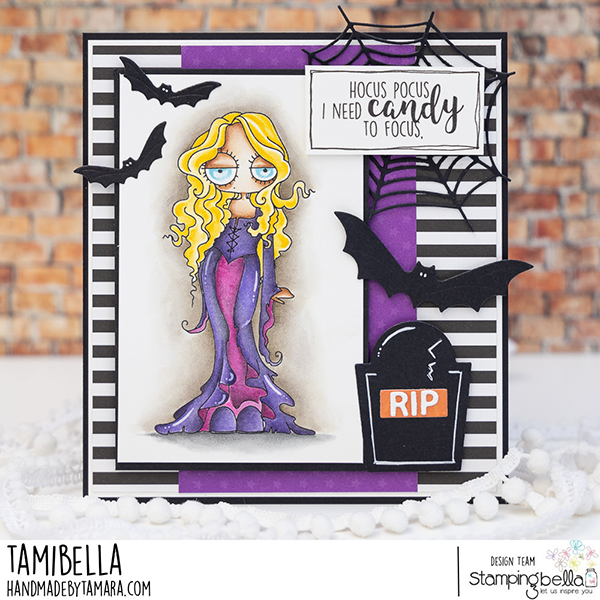 Stamping Bella Oddball Witchy Sistah 3 Cling Stamp eb1336 bats