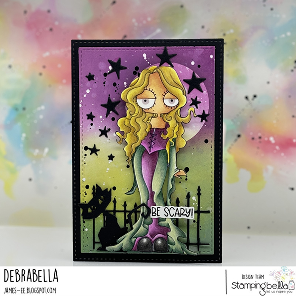 Stamping Bella Oddball Witchy Sistah 3 Cling Stamp eb1336 scary