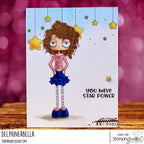 Stamping Bella Oddball Zodiac Aquarius Cling Stamps eb1453 star
