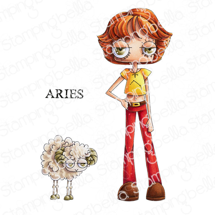 Stamping Bella Oddball Zodiac Aries Cling Stamps eb1466