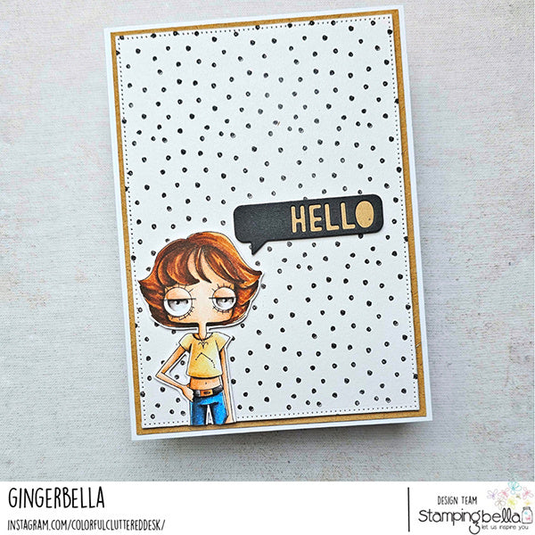 Stamping Bella Oddball Zodiac Aries Cling Stamps eb1466 hello