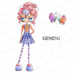 Stamping Bella Oddball Zodiac Gemini Cling Stamps eb1468