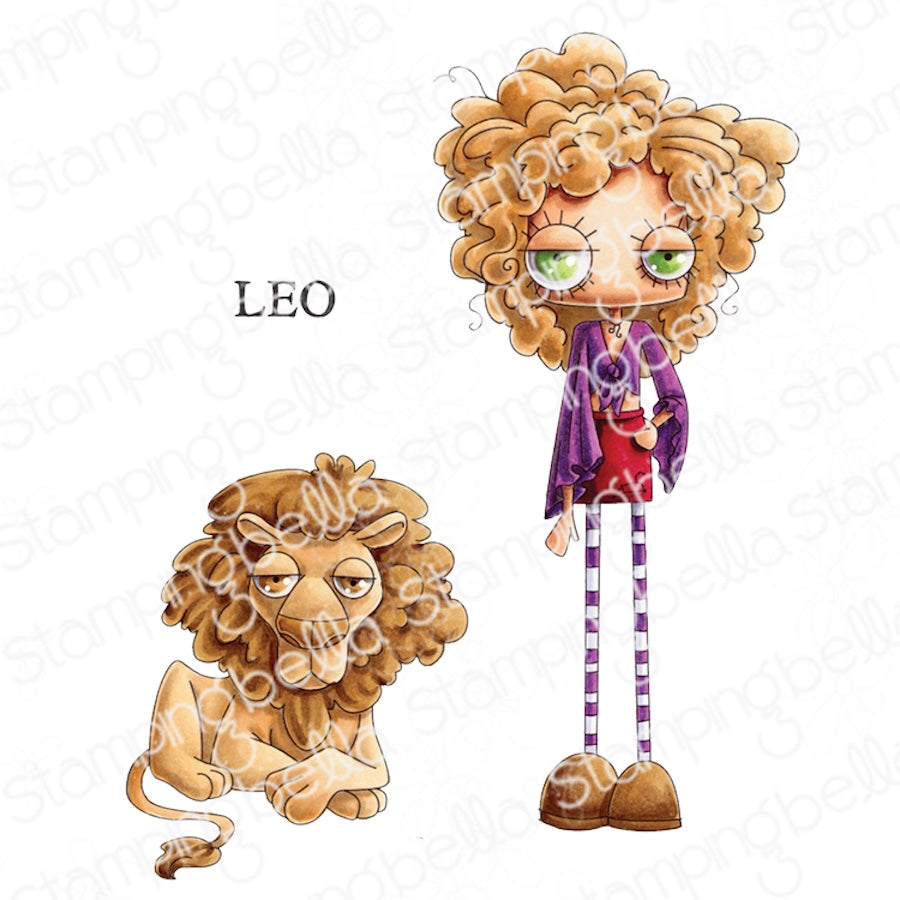 Stamping Bella Oddball Zodiac Leo Cling Stamps eb1492