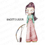 Stamping Bella Oddball Zodiac Sagittarius Cling Stamps eb1451