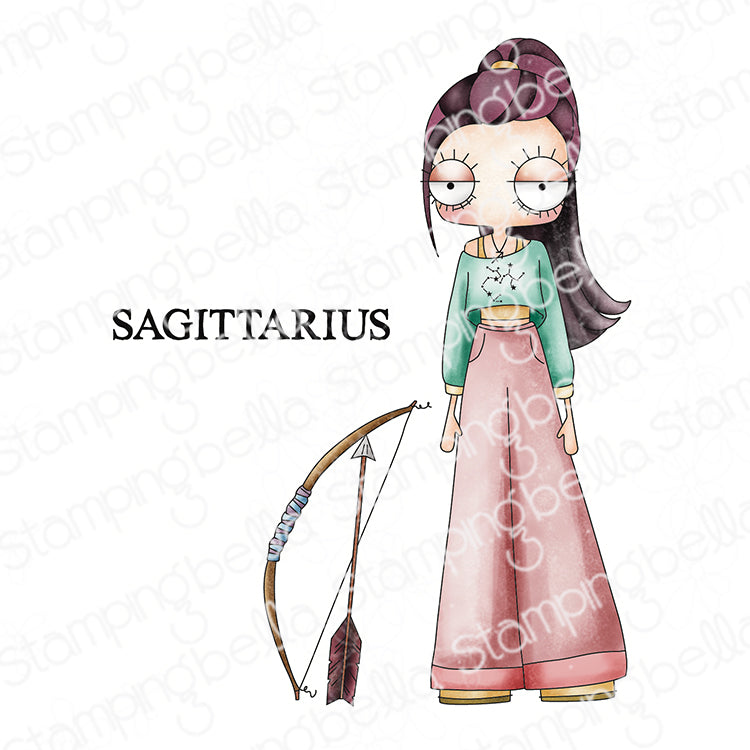 Stamping Bella Oddball Zodiac Sagittarius Cling Stamps eb1451