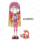 Stamping Bella Oddball Zodiac Scorpio Cling Stamps eb1450