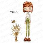 Stamping Bella Oddball Zodiac Virgo Cling Stamps eb1493