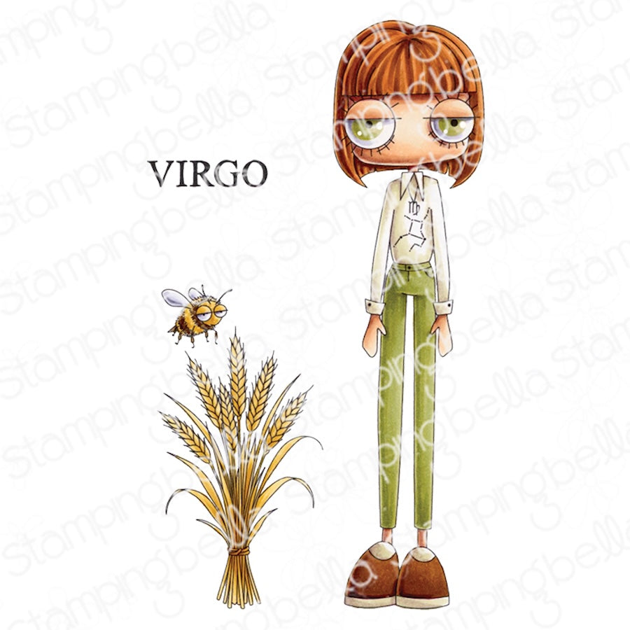 Stamping Bella Oddball Zodiac Virgo Cling Stamps eb1493