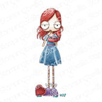 Stamping Bella Oddball with a Box of Chocolates Cling Stamp eb1447