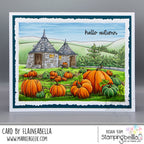 Stamping Bella Pumpkin Patch Hut Backdrop Cling Stamp eb1428 pumpkin