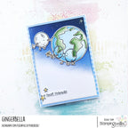 Stamping Bella Spec-Tacular Earth and Moon Cling Stamp ag1378 best friends