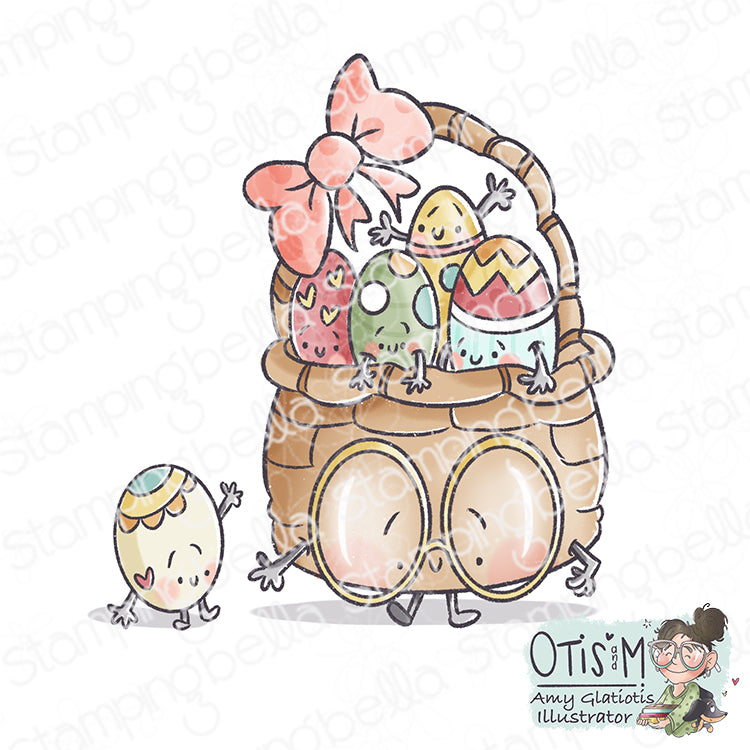 Stamping Bella Spec-Tacular Easter Basket Cling Stamp ag1443