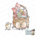 Stamping Bella Spec-Tacular Easter Basket Cling Stamp ag1443