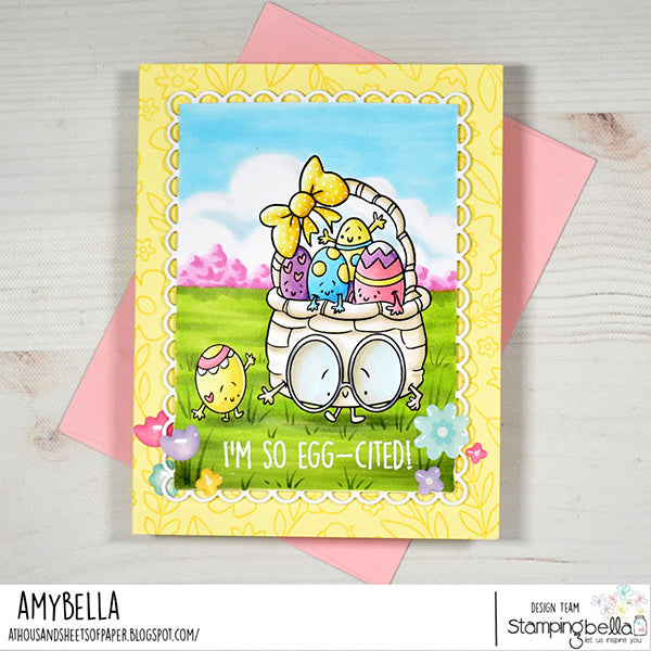 Stamping Bella Spec-Tacular Easter Basket Cling Stamp ag1443 basket