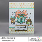 Stamping Bella Spec-Tacular Gift Trio Cling Stamps ag1502 presents with bows wrapped with love card 