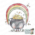 Stamping Bella Spec-Tacular Pot of Gold Cling Stamp ag1442