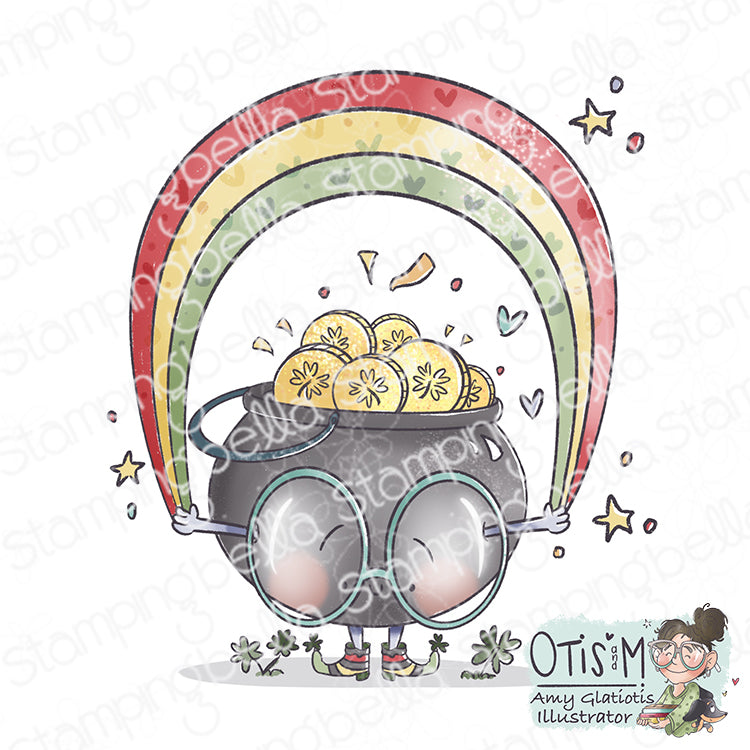 Stamping Bella Spec-Tacular Pot of Gold Cling Stamp ag1442