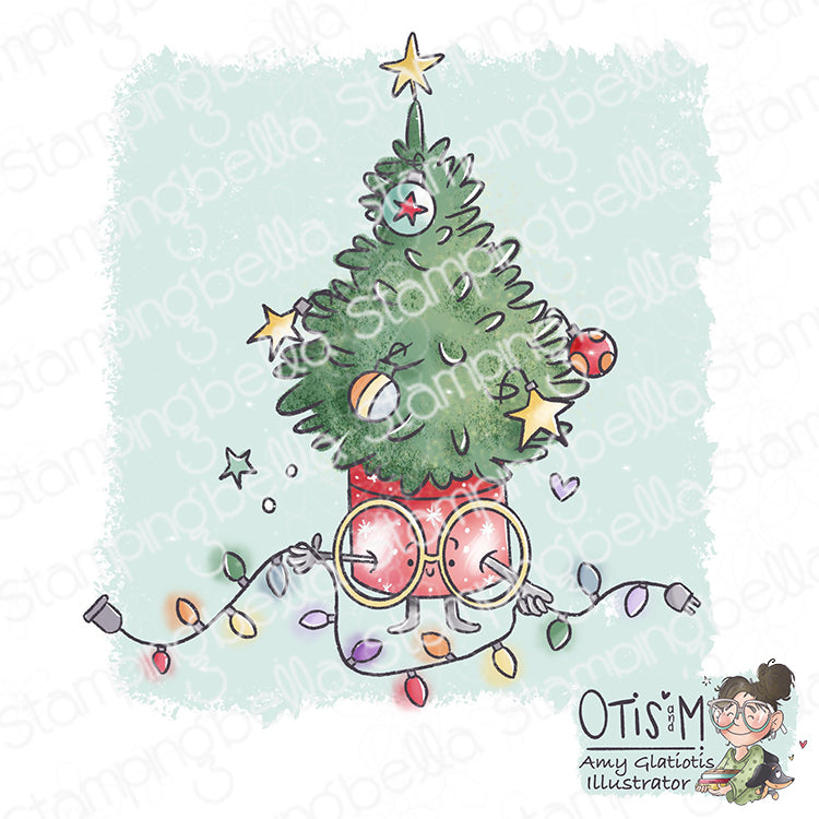 Stamping Bella Spec-Tacular Potted Tree Cling Stamp ag1347 1
