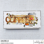 Stamping Bella Spec-Tacular Pumpkin Latte Cling Stamp ag1342 coffee