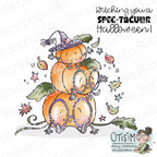 Stamping Bella Spec-Tacular Pumpkin Stack Cling Stamps ag1501