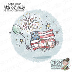 Stamping Bella Spec-Tacular Stars and Stripes Cling Stamps ag1485