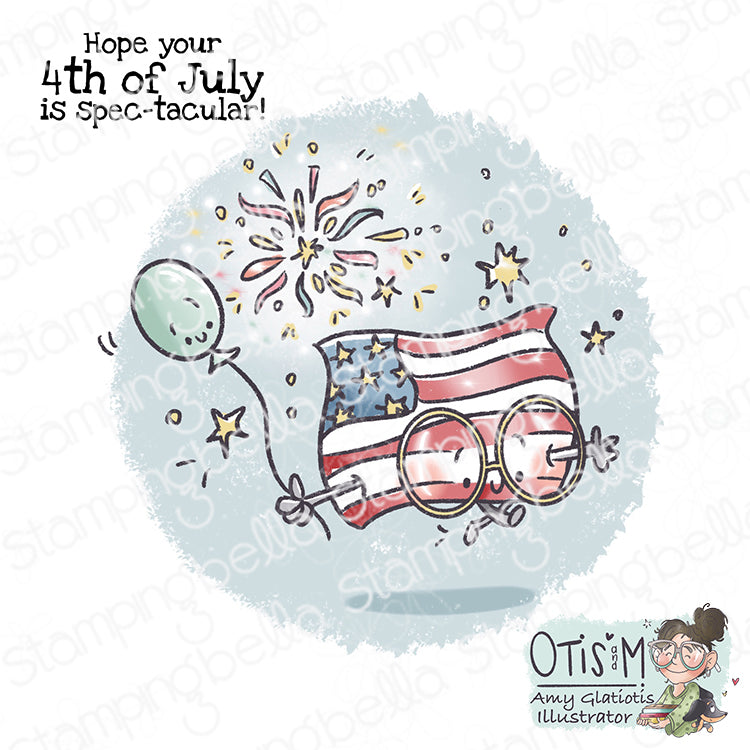 Stamping Bella Spec-Tacular Stars and Stripes Cling Stamps ag1485